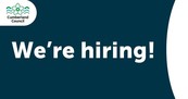 Cumberland Council logo with the text 'We're hiring'