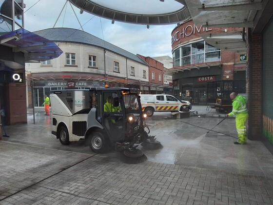 Workington Town Centre clean-up