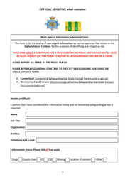 partner information submission form