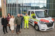 Council vehicle with poppy