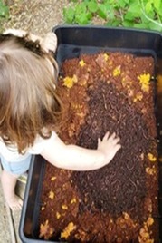 child planting