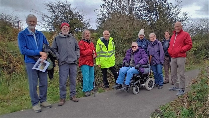 Image is of members of the Cumbria & Lakes Local Access Forum visiting the Margorie Way Harrington