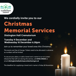 Christmas Memorial Services