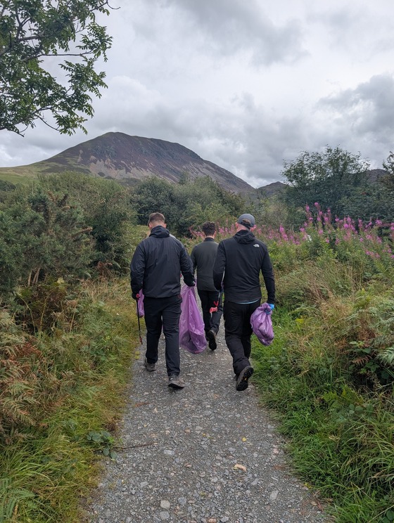 Wild camping clean up