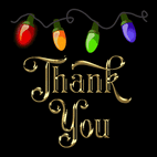Thank You twinkling lights 