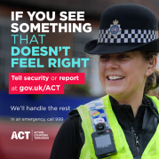 Stay alert police image