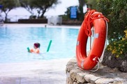 child safely in water