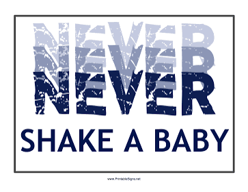 never shake a baby