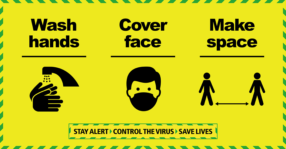 Hands Face Space graphic