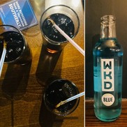 Glass and bottle of alcohol