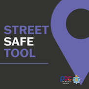 Street safe logo in purple