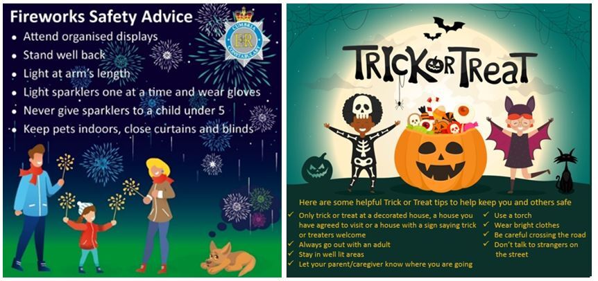Halloween and bonfire night advice 