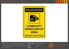 Speed warning