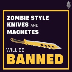 Amnesty for ‘zombie knives’ and machetes following new legislation