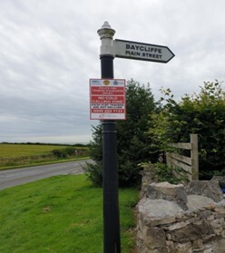 No cold calling sign