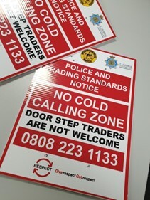  Cold Calling Signs replaced