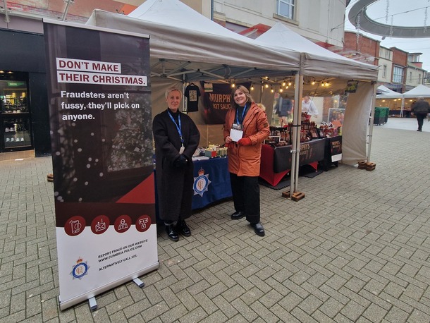 Claire and Fran at Workington drop-in