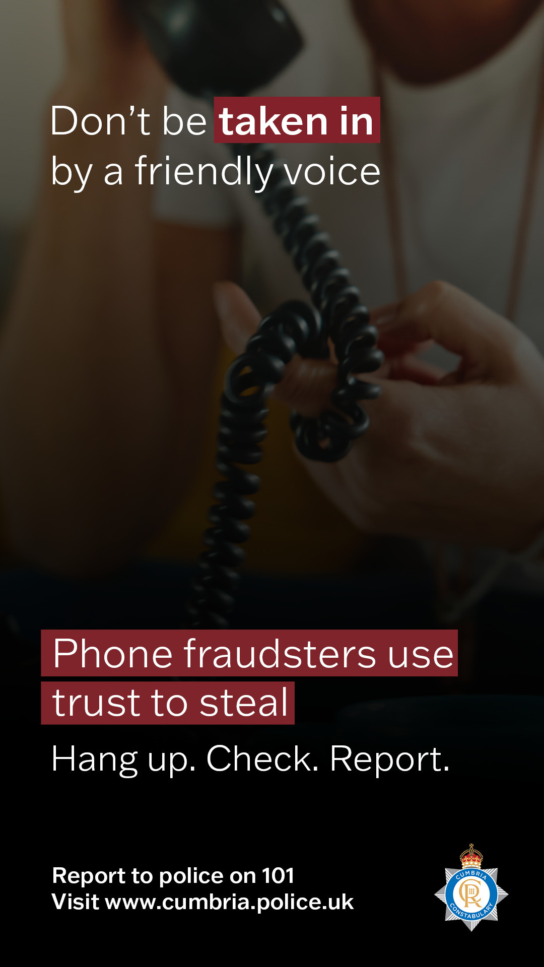 Fraud bus stop ad two