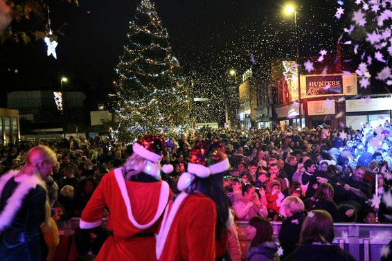 The Big Christmas Lights Switch On