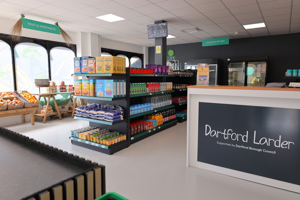 Dartford Larder's food bank side