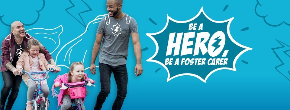 poster, be a hero, be a foster carer