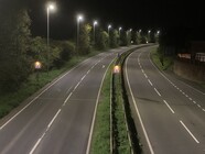 highways road with LED lights