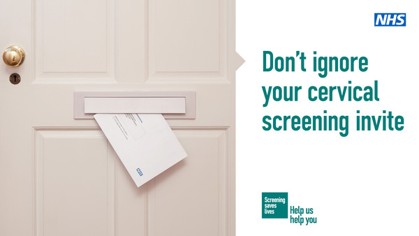 cervical smear invite letter in letterbox image