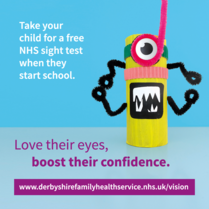 Infographic for a kids sight test - NHS