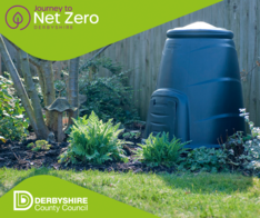 compost bin in garden
