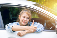 young driver car