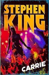 Book cover, Carrie by Stephen King