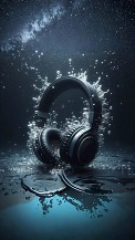 eAudiobook image - headphones