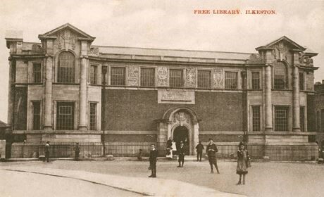 Ilkeston Library in the 1900s