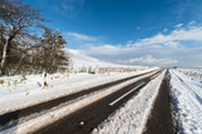 snow Derbyshire road