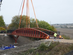 Trans Pennine Trail bridge installation