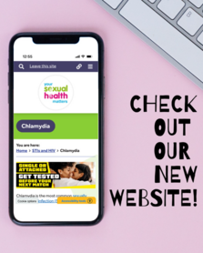 Promotional Graphic for New Your Sexual Health Matters Website