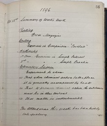 School Log Book from 1896