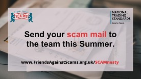 SCAM MAIL CRACKDOWN CAMPAIGN BACKED BY DERBYSHIRE COUNTY COUNCIL