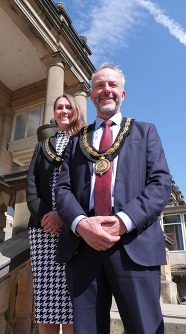 New Council and Civic Chairman Nick Adams and Vice Chair Jodie Brown