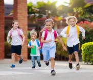 children running