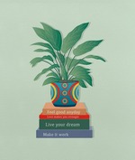 Plant and books image