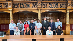 Council leader Alan Graves with Derbyshire MPs July 2025