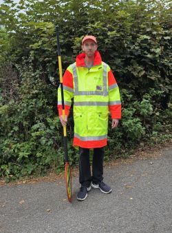 Billy Morley School crossing patrol lollipop