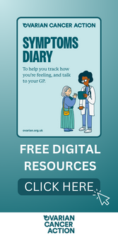 Promotional Graphic - Free Digital Resources for Ovarian Cancer Awareness Month