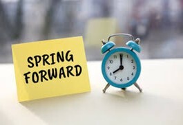 Spring Forward Clock Picture