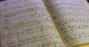 Derbyshire Record Office parish register