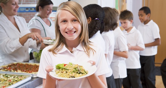 school meal school dinner