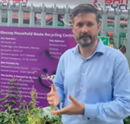 Councillor Stephen Reed at Glossop HWRC
