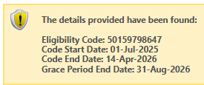 Yellow Shield for Provider Portal Eligibility Checks