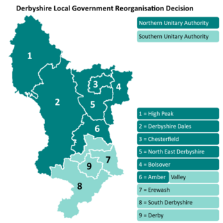 Local Government Reorganisation map